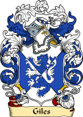 English or Welsh Family Coat of Arms (v.23) for Giles (Gyles)