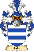 English Coat of Arms (v.23) for the family Aske