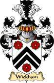 English Coat of Arms (v.23) for the family Wickham