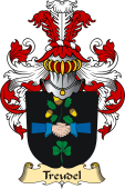 v.23 Coat of Family Arms from Germany for Treudel