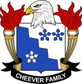 Coat of arms used by the Cheever family in the United States of America
