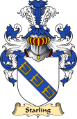 English Coat of Arms (v.23) for the family Starling