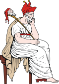 Gods and Goddesses Clipart image: Momus