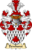 English Coat of Arms (v.23) for the family Dewhurst