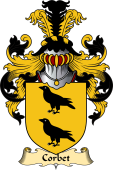 Welsh Family Coat of Arms (v.23) for Corbet (of Cawrse, Montgomeryshire)