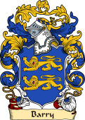 English or Welsh Family Coat of Arms (v.23) for Barry