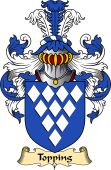 English Coat of Arms (v.23) for the family Topping