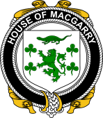 Irish Coat of Arms Badge for the MACGARRY family