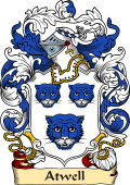 English or Welsh Family Coat of Arms (v.23) for Atwell (Devon)
