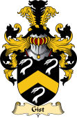 English Coat of Arms (v.23) for the family Gist