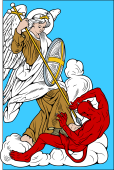 Catholic Saints Clipart image: St Michael the Archangel
