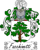 Araldica Italiana Coat of arms used by the Italian family Facchinetti