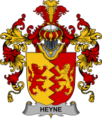Irish Family Coat of Arms (v.25b) Heyne or O'Heyne