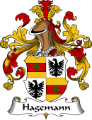 German Wappen Coat of Arms for Hagemann