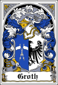 Danish Coat of Arms Bookplate for Groth