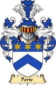 English Coat of Arms (v.23) for the family Port (e)