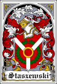 Polish Coat of Arms Bookplate for Staszewski