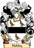 English or Welsh Family Coat of Arms (v.23) for Hobby (Kent-Granted June 6, 1580)