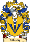 English or Welsh Family Coat of Arms (v.23) for Sidney (Earl of Leicester)