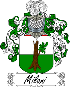 Araldica Italiana Coat of arms used by the Italian family Milani
