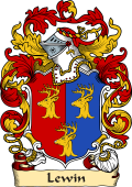 English or Welsh Family Coat of Arms (v.23) for Lewin