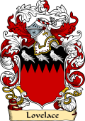 English or Welsh Family Coat of Arms (v.23) for Lovelace (Bershire and Kent)