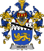 Irish Family Coat of Arms (v.25b) Hickey or O'Hickey