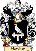 English or Welsh Family Coat of Arms (v.23) for Hawker (Hatchisbury, Wiltshire)