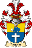 v.23 Coat of Family Arms from Germany for Petzoldt