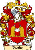 English or Welsh Family Coat of Arms (v.23) for Banke (ref Berry)