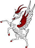 Goat Rampant Winged