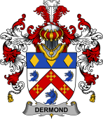 Irish Family Coat of Arms (v.25b) Dermond or O'Dermond