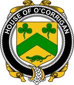 Irish Coat of Arms Badge for the O'CORRIGAN family