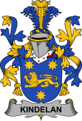 Irish Coat of Arms for Kindelan or O'Kindelan