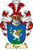 v.23 Coat of Family Arms from Germany for Paur