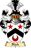 English Coat of Arms (v.23) for the family Black