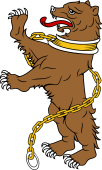 Bear Salient Collared and Chained
