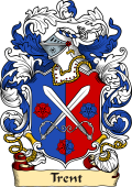 English or Welsh Family Coat of Arms (v.23) for Trent (Ref Berry)