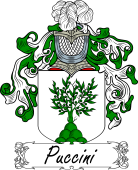 Araldica Italiana Coat of arms used by the Italian family Puccini