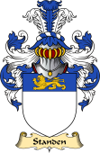 English Coat of Arms (v.23) for the family Standen