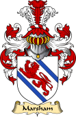 English Coat of Arms (v.23) for the family Marsham
