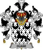 Irish Family Coat of Arms (v.25b) Duane or O'Devine