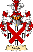 English Coat of Arms (v.23) for the family Staple