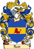 English or Welsh Family Coat of Arms (v.23) for Rest (Granted 1st Henry VIII)