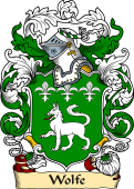 English or Welsh Family Coat of Arms (v.23) for Wolfe