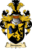 English Coat of Arms (v.23) for the family Simpson