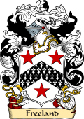 English or Welsh Family Coat of Arms (v.23) for Freeland (Gretham, Hampshire)