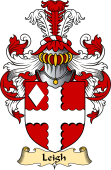 English Coat of Arms (v.23) for the family Leigh