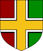 Per Pale A Cross Fimbriated Overall