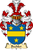 v.23 Coat of Family Arms from Germany for Bechler
